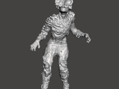 टीएलओयू क्लिकर मिनिएचर मॉडल हॉरर फैंटेसी गेम्स आरपीजी डीएनडी 3D प्रिंट मॉडल