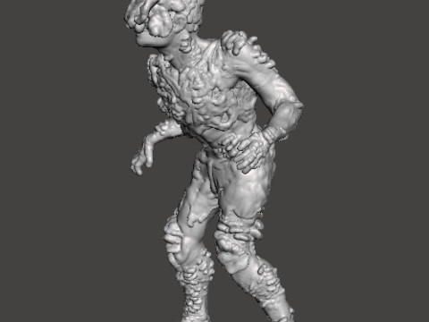 टीएलओयू क्लिकर मिनिएचर मॉडल हॉरर फैंटेसी गेम्स आरपीजी डीएनडी 3D प्रिंट मॉडल