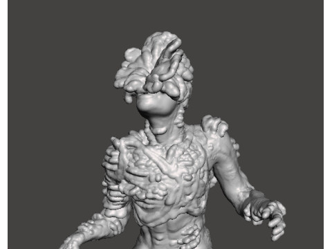 टीएलओयू क्लिकर मिनिएचर मॉडल हॉरर फैंटेसी गेम्स आरपीजी डीएनडी 3D प्रिंट मॉडल