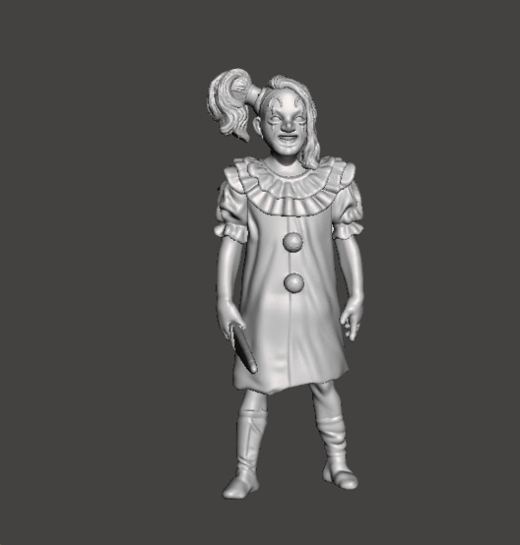 МІНІАТЮРНА МОДЕЛЬ TERRIFIER PALE GIRL ДЛЯ ІГОР У ЖАХІВ АБО ФЕНТЕЗІ RPG DND 3D Принт Модель .c4d .max .obj .3ds .fbx .stl .blend