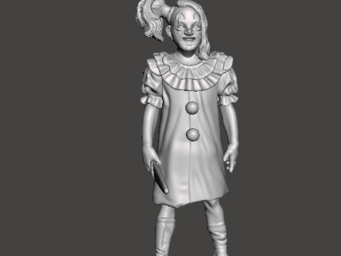 KORKUNÇ VEYA FANTAZİ OYUNLARI İÇİN TERRİFİKER SOLUK KIZ MİNYATÜR MODELİ RPG DND 3D Baskı Modeli