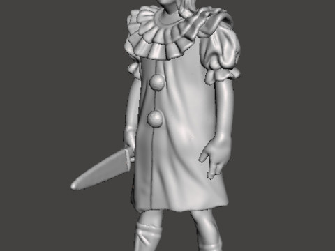 हॉरर या फंतासी गेम आरपीजी डीएनडी के लिए टेरिफायर पेल गर्ल मिनिएचर मॉडल 3D प्रिंट मॉडल