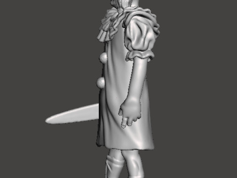 हॉरर या फंतासी गेम आरपीजी डीएनडी के लिए टेरिफायर पेल गर्ल मिनिएचर मॉडल 3D प्रिंट मॉडल