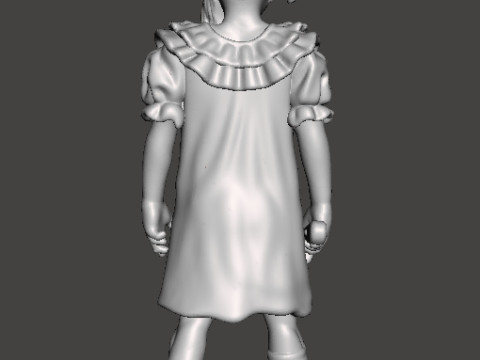 हॉरर या फंतासी गेम आरपीजी डीएनडी के लिए टेरिफायर पेल गर्ल मिनिएचर मॉडल 3D प्रिंट मॉडल