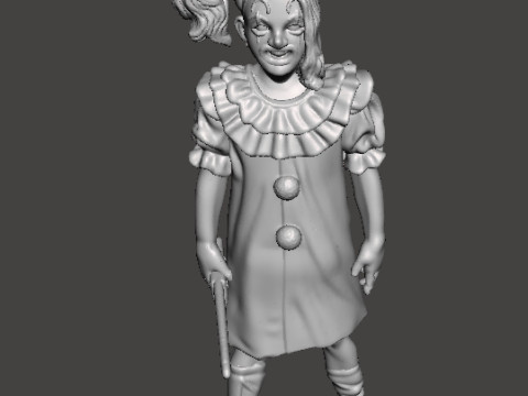 हॉरर या फंतासी गेम आरपीजी डीएनडी के लिए टेरिफायर पेल गर्ल मिनिएचर मॉडल 3D प्रिंट मॉडल