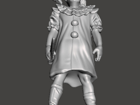 हॉरर या फंतासी गेम आरपीजी डीएनडी के लिए टेरिफायर पेल गर्ल मिनिएचर मॉडल 3D प्रिंट मॉडल