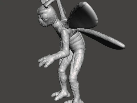 MODELLO IN MINIATURA DI MOTHMAN PER GIOCHI HORROR O FANTASY RPG DND Modello di stampa 3D