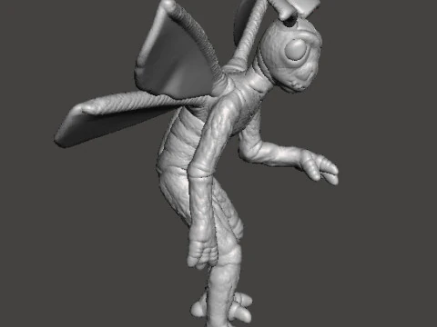 MODELLO IN MINIATURA DI MOTHMAN PER GIOCHI HORROR O FANTASY RPG DND Modello di stampa 3D