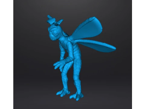 MODELLO IN MINIATURA DI MOTHMAN PER GIOCHI HORROR O FANTASY RPG DND Modello di stampa 3D