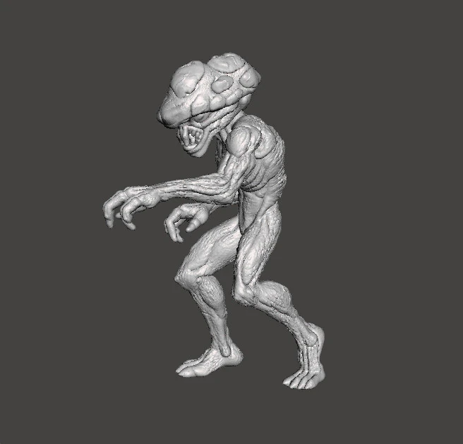 TOP HEAVY MODEL FIGURE FOR HORROR AND FANTASY GAMES RPG DND 3D Print Model .c4d .max .obj .3ds .fbx .stl .blend