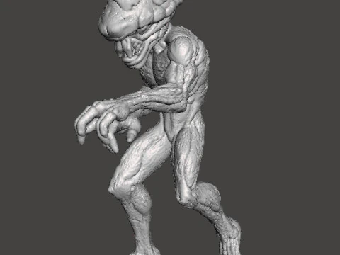 TOP HEAVY MODEL FIGURE FOR HORROR AND FANTASY GAMES RPG DND 3D Print Model