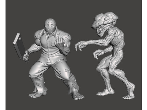 हॉरर और फंतासी गेम आरपीजी डीएनडी के लिए शीर्ष भारी मॉडल चित्र 3D प्रिंट मॉडल