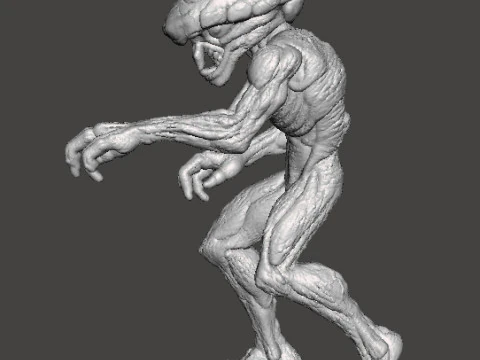 TOP HEAVY MODEL FIGURE FOR HORROR AND FANTASY GAMES RPG DND 3D Print Model