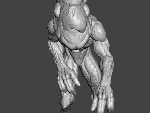 TOP HEAVY MODEL FIGURE FOR HORROR AND FANTASY GAMES RPG DND 3D Print Model