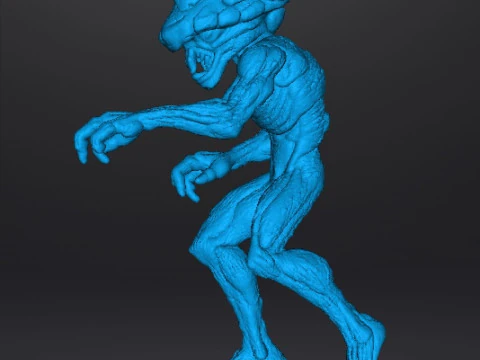 TOP HEAVY MODEL FIGURE FOR HORROR AND FANTASY GAMES RPG DND 3D Print Model