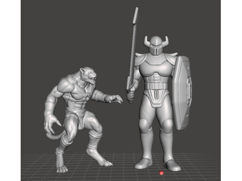 LT BITTER RIDDER MINIATUURMODEL FANTASIESPELLEN RPG DND 3D printmodel