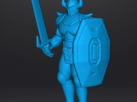 LT BITTER RIDDER MINIATUURMODEL FANTASIESPELLEN RPG DND 3D printmodel