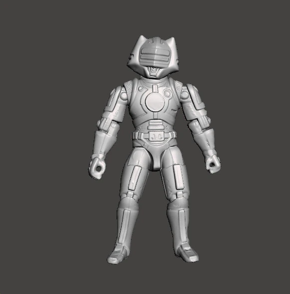 CAPTAIN POWER DREAD TROOPER COMMANDER PROTOTYPE TOY 4 INCH FIGURE 3D Print Model .c4d .max .obj .3ds .fbx .stl .blend 