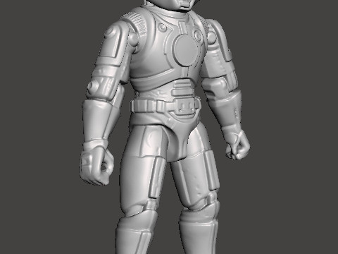 CAPTAIN POWER DREAD TROOPER COMMANDER PROTOTYPE JOUET FIGURE 4 POUCES Modèles 3D en vedette