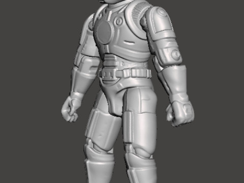 CAPTAIN POWER DREAD TROOPER COMMANDER PROTOTYPE JOUET FIGURE 4 POUCES Modèles 3D en vedette