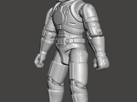 CAPTAIN POWER DREAD TROOPER COMMANDER PROTOTYPE TOY 4 INCH FIGURE 3D Print Model