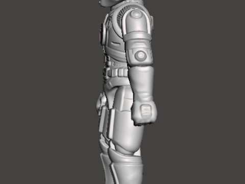 CAPTAIN POWER DREAD TROOPER COMMANDER PROTOTYPE JOUET FIGURE 4 POUCES Modèles 3D en vedette