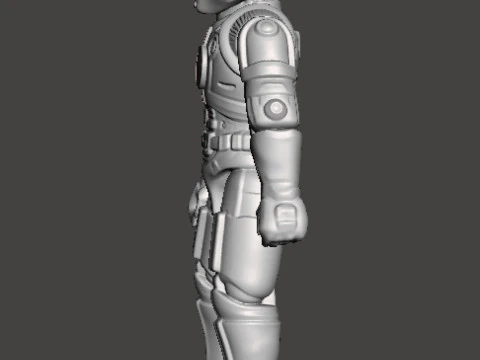 CAPTAIN POWER DREAD TROOPER COMMANDER PROTOTYPE TOY 4 INCH FIGURE 3D Print Model