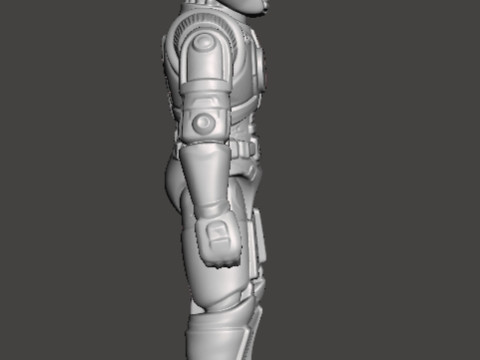 CAPTAIN POWER DREAD TROOPER COMMANDER PROTOTYPE JOUET FIGURE 4 POUCES Modèles 3D en vedette