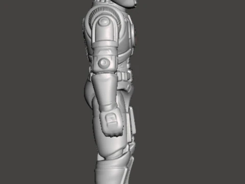 CAPTAIN POWER DREAD TROOPER COMMANDER PROTOTYPE TOY 4 INCH FIGURE 3D Print Model
