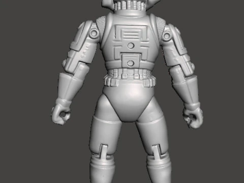 CAPTAIN POWER DREAD TROOPER COMMANDER PROTOTYPE TOY 4 INCH FIGURE 3D Print Model