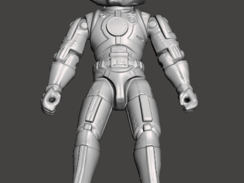 CAPTAIN POWER DREAD TROOPER COMMANDER PROTOTYPE JOUET FIGURE 4 POUCES Modèles 3D en vedette