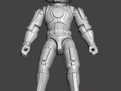 CAPTAIN POWER DREAD TROOPER COMMANDER PROTOTYPE TOY 4 INCH FIGURE 3D Print Model