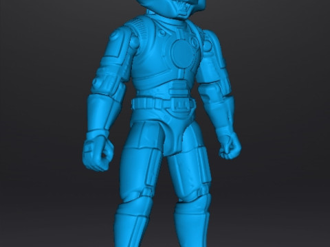 CAPTAIN POWER DREAD TROOPER COMMANDER PROTOTYPE JOUET FIGURE 4 POUCES Modèles 3D en vedette