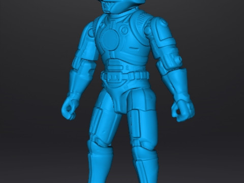 CAPTAIN POWER DREAD TROOPER COMMANDER PROTOTYPE JOUET FIGURE 4 POUCES Modèles 3D en vedette