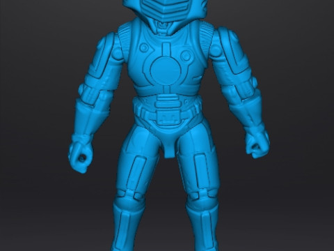 CAPTAIN POWER DREAD TROOPER COMMANDER PROTOTYPE JOUET FIGURE 4 POUCES Modèles 3D en vedette
