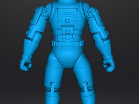 CAPTAIN POWER DREAD TROOPER COMMANDER PROTOTYPE JOUET FIGURE 4 POUCES Modèles 3D en vedette