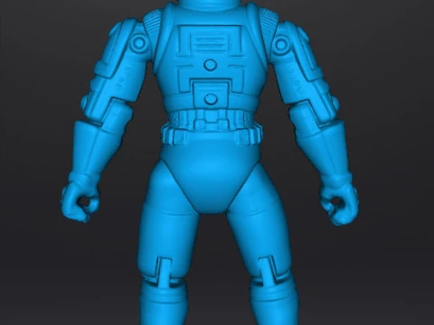 CAPTAIN POWER DREAD TROOPER COMMANDER PROTOTYPE TOY 4 INCH FIGURE 3D Print Model