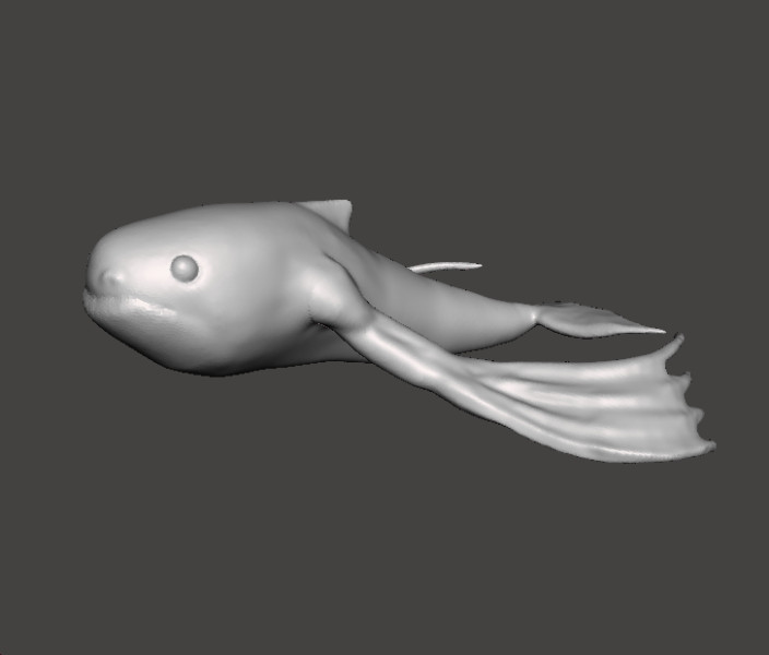 NINGEN CRYPTID 微型模型，适用于恐怖或奇幻游戏角色扮演游戏 DND 3D 打印模型 .c4d .max .obj .3ds .fbx .stl .blend 