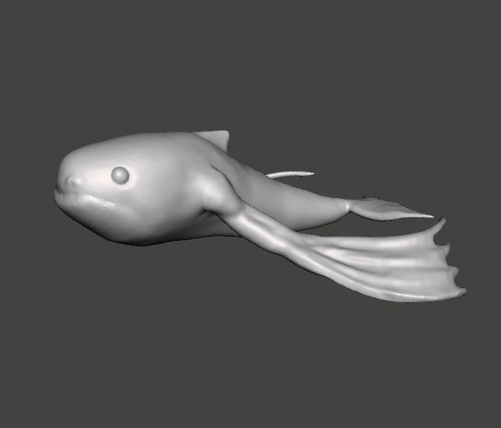 NINGEN CRYPTID MINIATURE MODEL FOR HORROR OR FANTASY GAMES RPG DND 3D Print Model .c4d .max .obj .3ds .fbx .stl .blend 