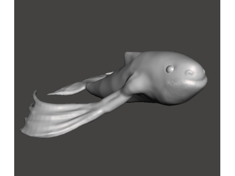 NINGEN CRYPTID 微型模型，适用于恐怖或奇幻游戏角色扮演游戏 DND 3D 打印模型