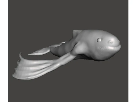 NINGEN CRYPTID MINIATURE MODEL FOR HORROR OR FANTASY GAMES RPG DND 3D Print Model