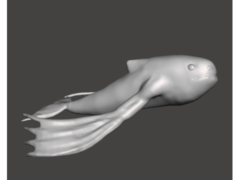 NINGEN CRYPTID 微型模型，适用于恐怖或奇幻游戏角色扮演游戏 DND 3D 打印模型