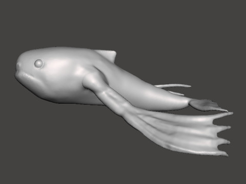 NINGEN CRYPTID 微型模型，适用于恐怖或奇幻游戏角色扮演游戏 DND 3D 打印模型