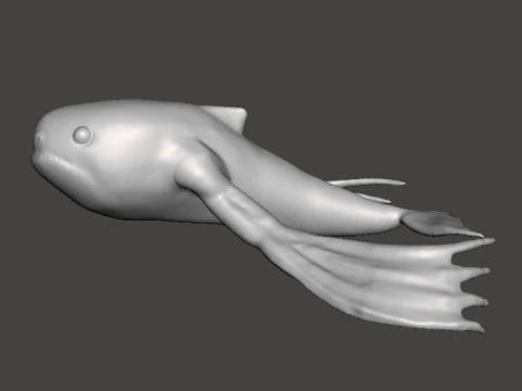 NINGEN CRYPTID MINIATURE MODEL FOR HORROR OR FANTASY GAMES RPG DND 3D Print Model