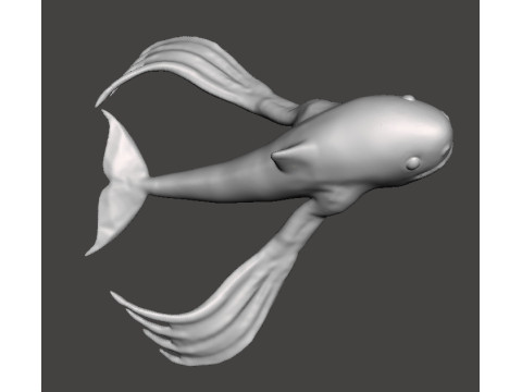 NINGEN CRYPTID 微型模型，适用于恐怖或奇幻游戏角色扮演游戏 DND 3D 打印模型