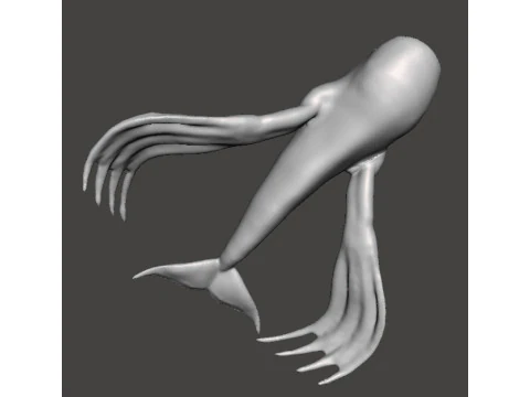 NINGEN CRYPTID MINIATURE MODEL FOR HORROR OR FANTASY GAMES RPG DND 3D Print Model