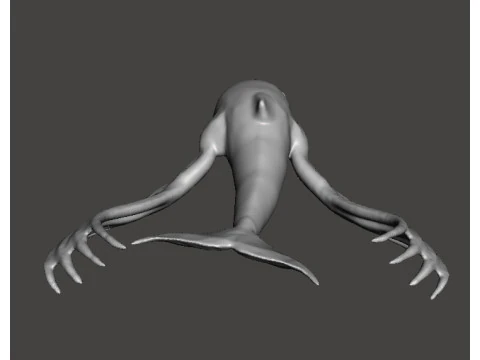 NINGEN CRYPTID MINIATURE MODEL FOR HORROR OR FANTASY GAMES RPG DND 3D Print Model