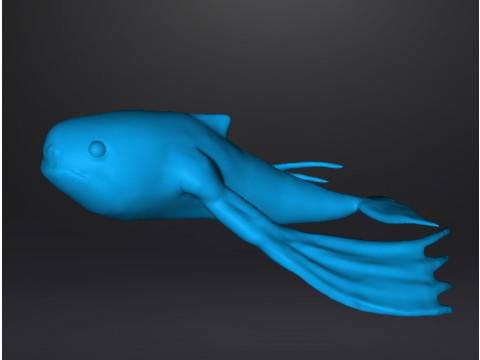 NINGEN CRYPTID 微型模型，适用于恐怖或奇幻游戏角色扮演游戏 DND 3D 打印模型