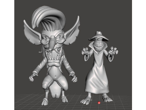 THE GRUNDEL THE REAL GHOSTBUSTERS MODELLO IN MINIATURA PER GIOCHI FANTASY O HORROR RPG DND Modello di stampa 3D