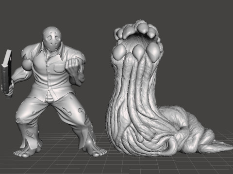 NOBU MINIATURE MODEL FIGURE FOR HORROR AND FANTASY GAMES RPG DND 3D Print Model